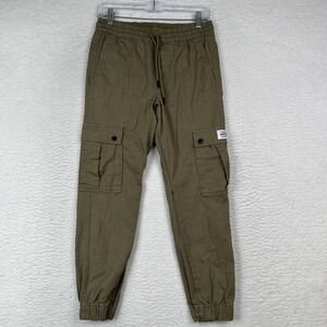 WESC Slim Utility Jogger Pants Cargo Olive Green Unisex Men's S / Women's M